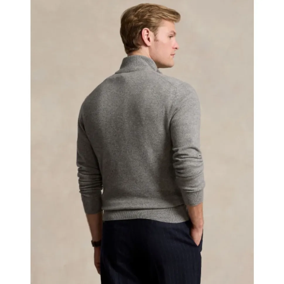 Merino Wol Half-Zip Trui