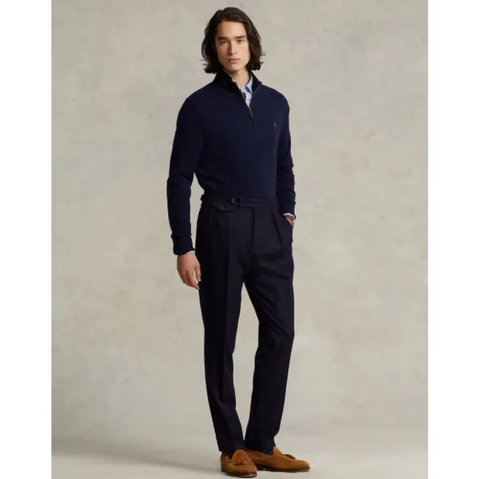 Merino Wol Half-Zip Trui