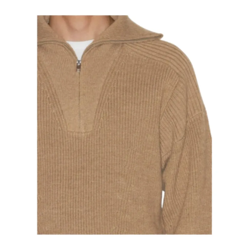 Merino Wol Zip-Up Sweater