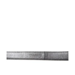 Metallic Gouden Kalfsleer Metalen Gesp Riem