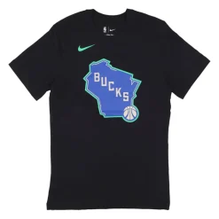 Milwaukee Bucks Logo Tee Zwart