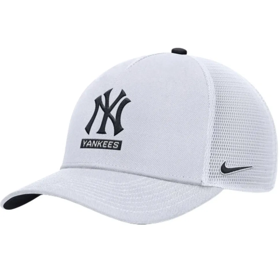 MLB New York Yankees Primetime Dri-FIT Rise Gestructureerde 5-Panel Trucker Cap