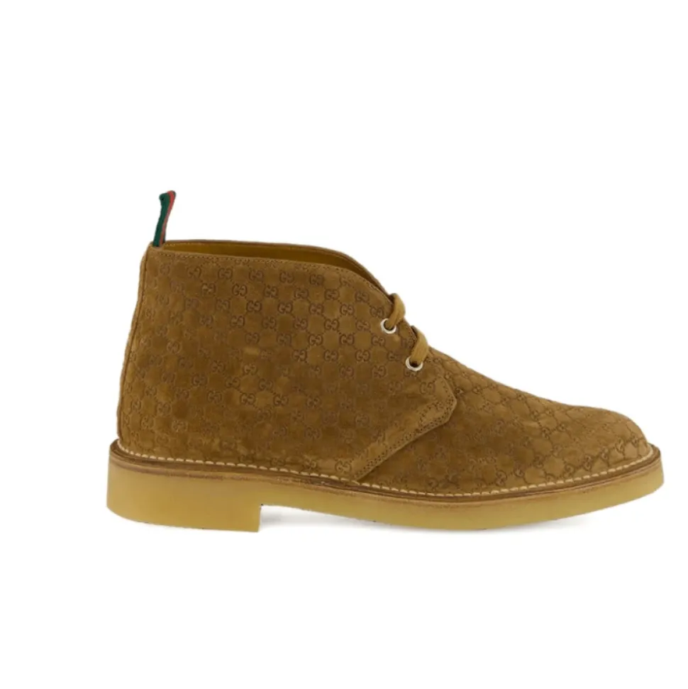 Monogram Suède Veterschoenen