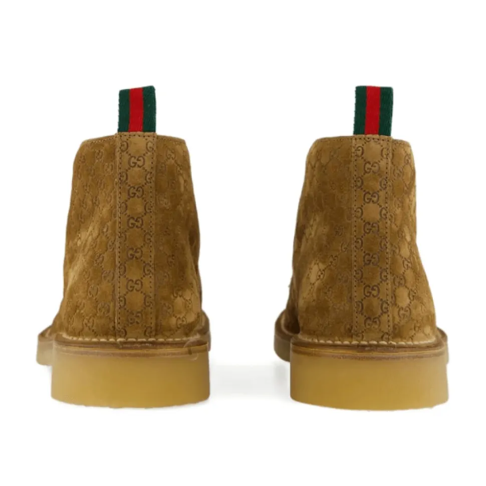 Monogram Suède Veterschoenen