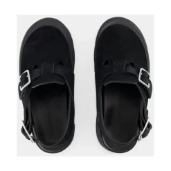 Mount Slick Sandalen - Zwart/Zilver Leer