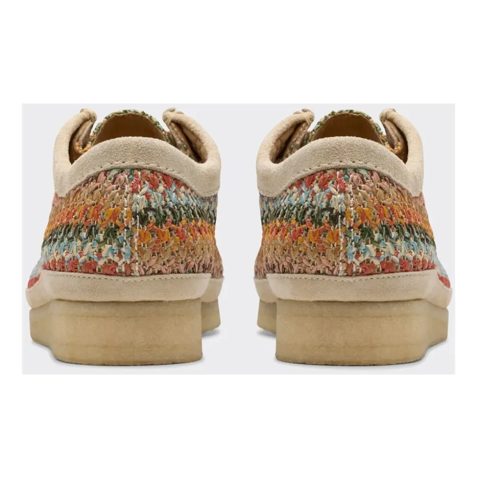 Multicolor Raffia Wallabee Sneakers