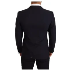 Navy Blue Wool Slim Fit MARTINI Blazer