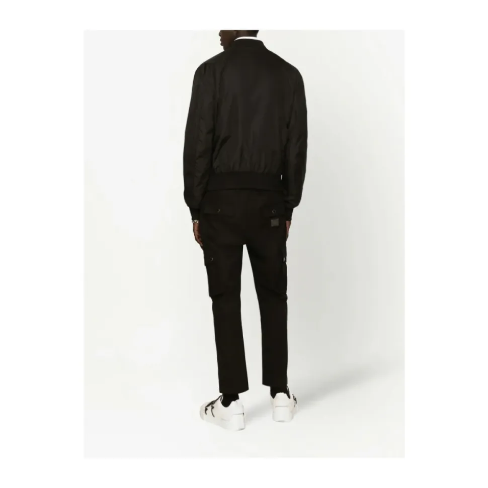Nylon jas met merklabel