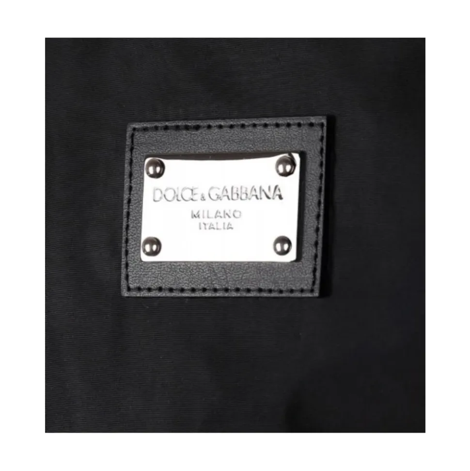 Nylon jas met merklabel