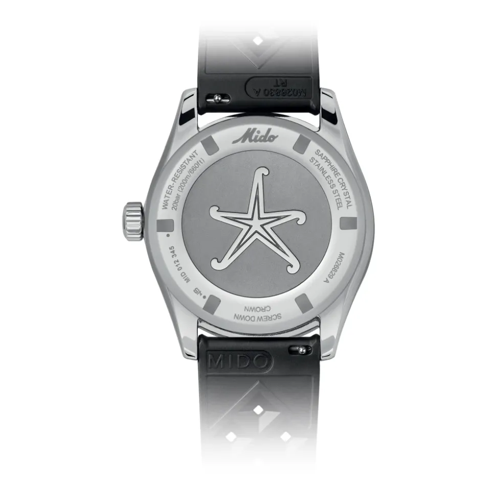 Ocean Star Decompression Worldtimer - Automatisch - Zwarte Wijzerplaat - Stalen Kast - 40.50 mm - 20 bar - Saffierglas - Rubberen Band - Zwart - Stalen Sluiting