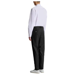 Op maat gemaakte effen wollen pantalon