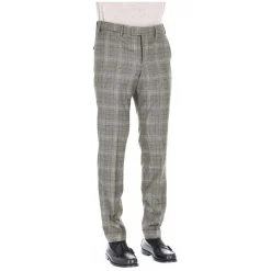 Pantalone in lana principe di galles super 100's Master fit
