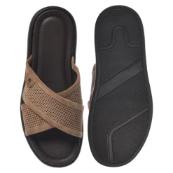 Perforated Suede Mule