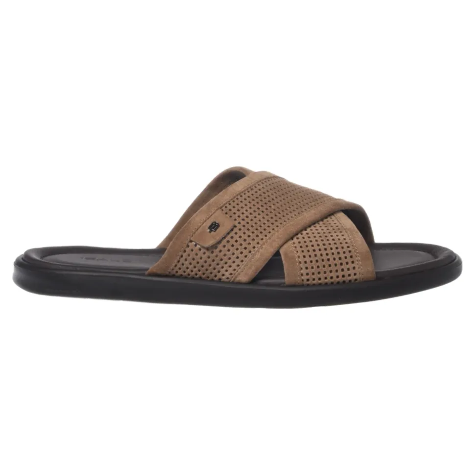 Perforated Suede Mule