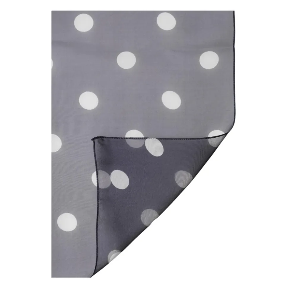 Polka Dot Silk Square Foulard