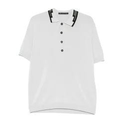 Polo shirt met zigzagkraag