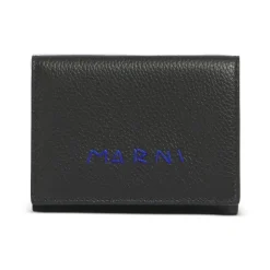Portemonnee met drievoudige stiksels en logo