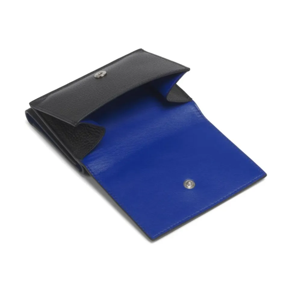 Portemonnee met drievoudige stiksels en logo