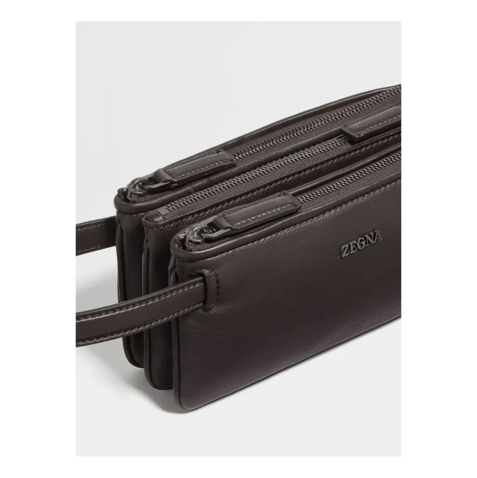 Pouch van soepel leer