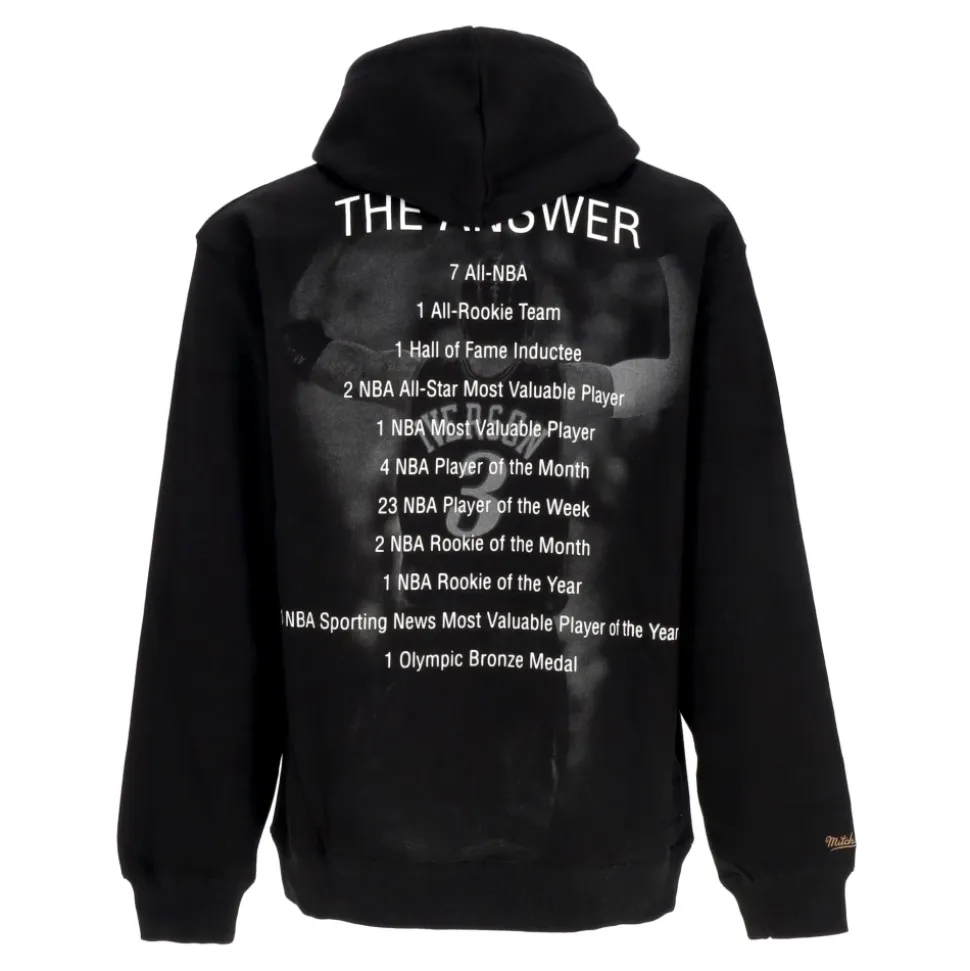 Premium Fleece Vintage Logo Hoodie Allen Iverson Phi76e