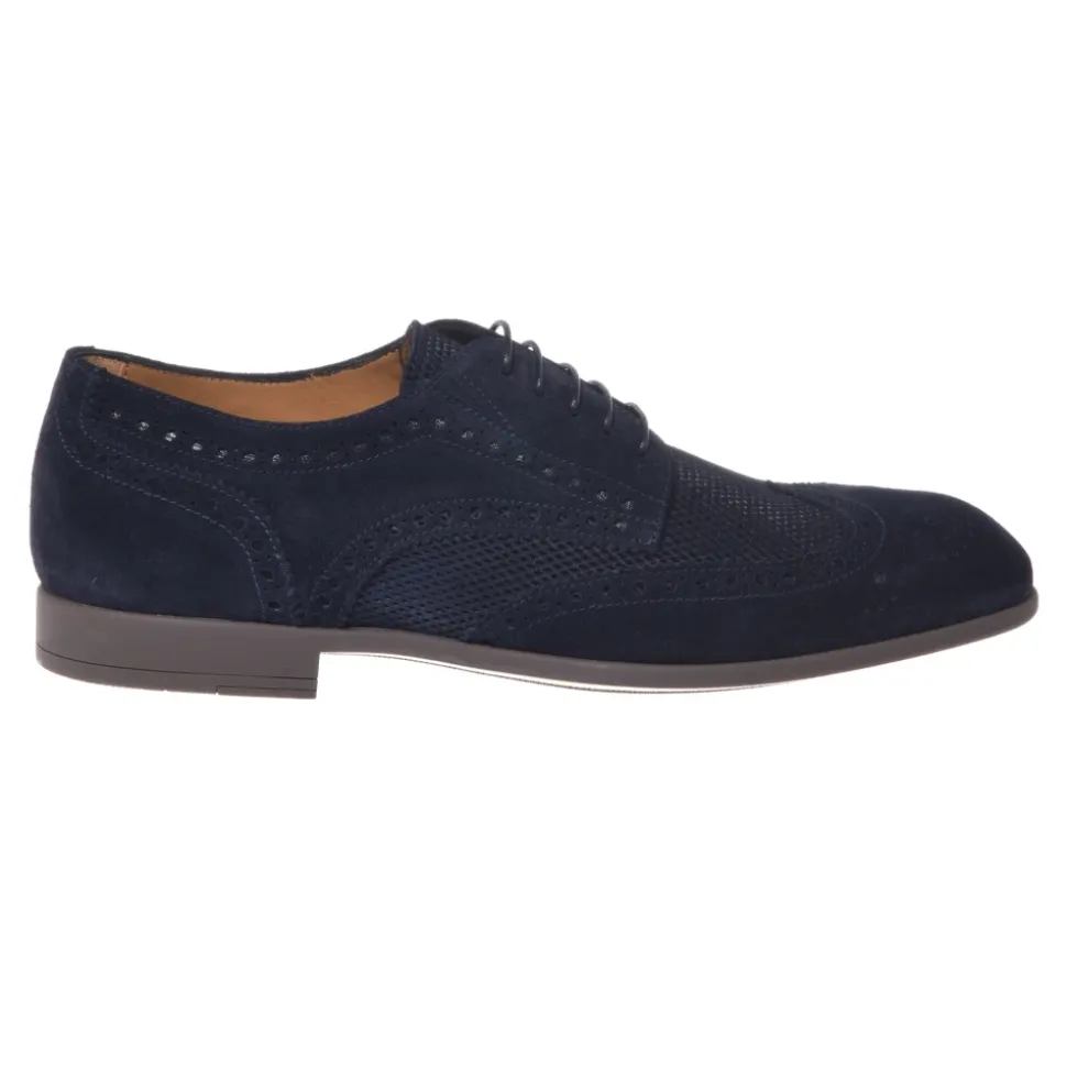 Printed Suede Lace-Up