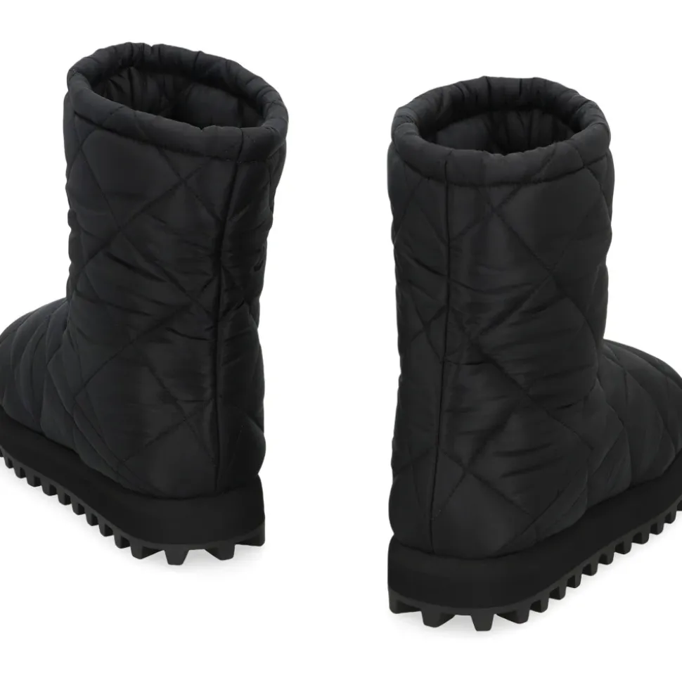 Quilted Nylon City Boots
