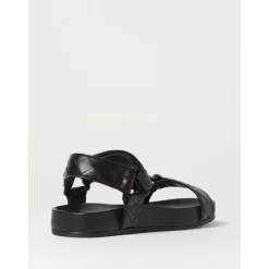Quilted leren sandalen