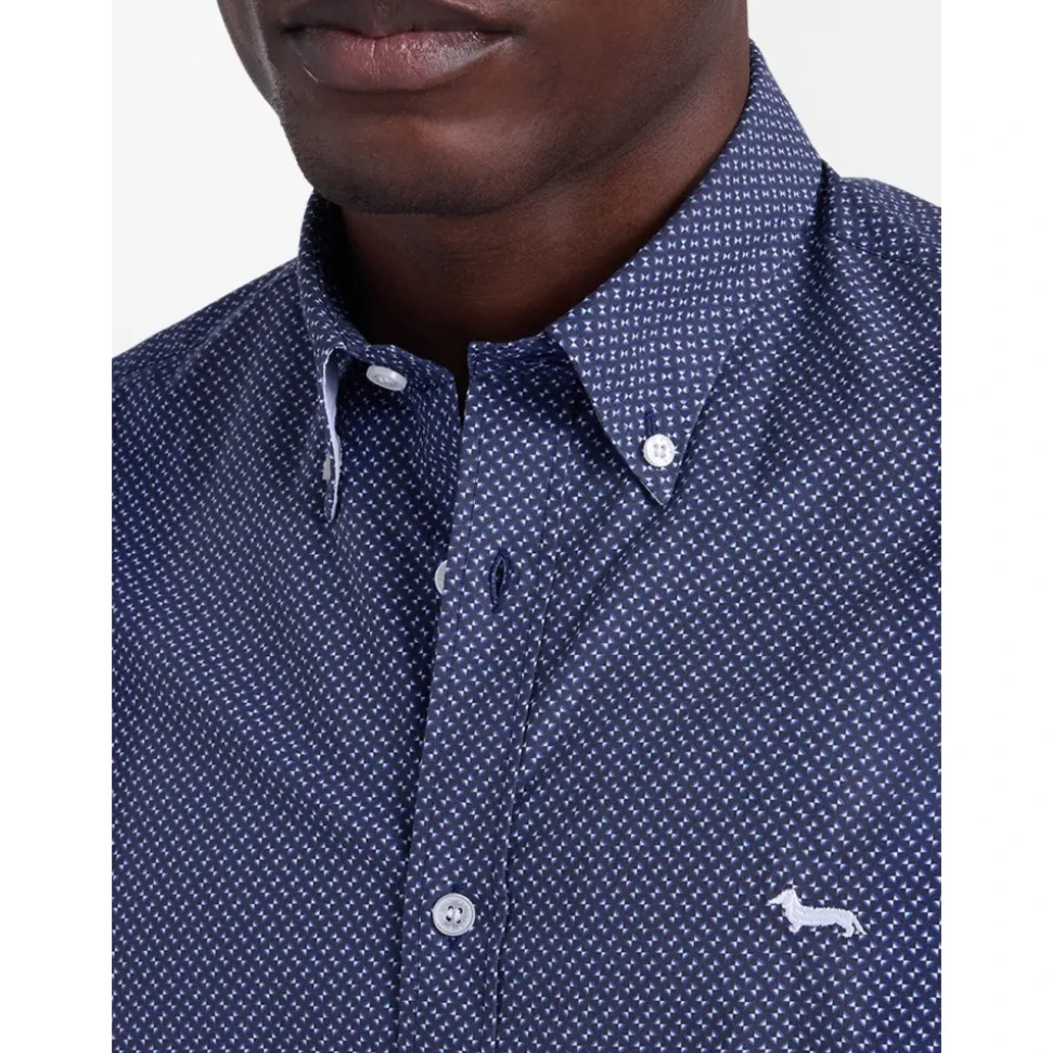 Regular-fit Micro Print Shirt