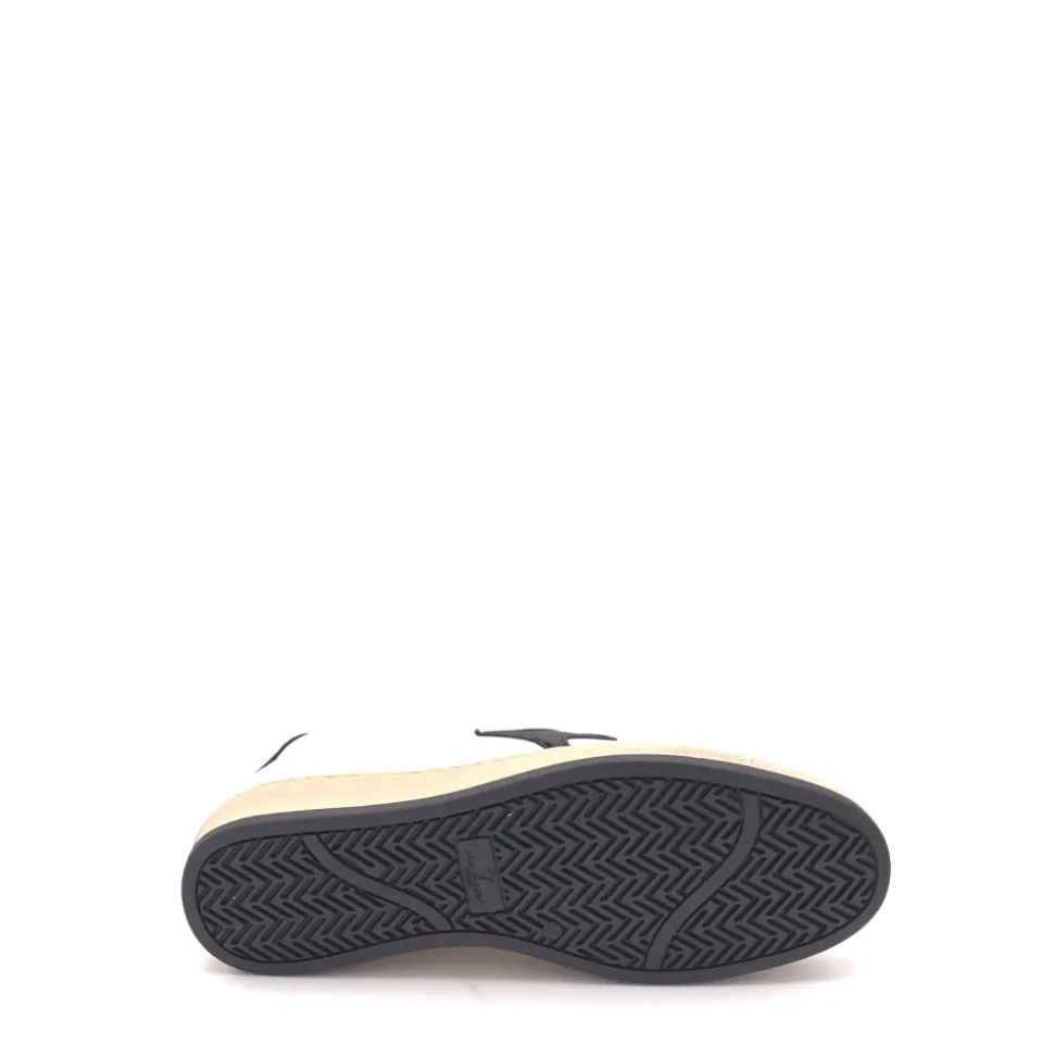 Retro Sun Leren Sneakers Wit