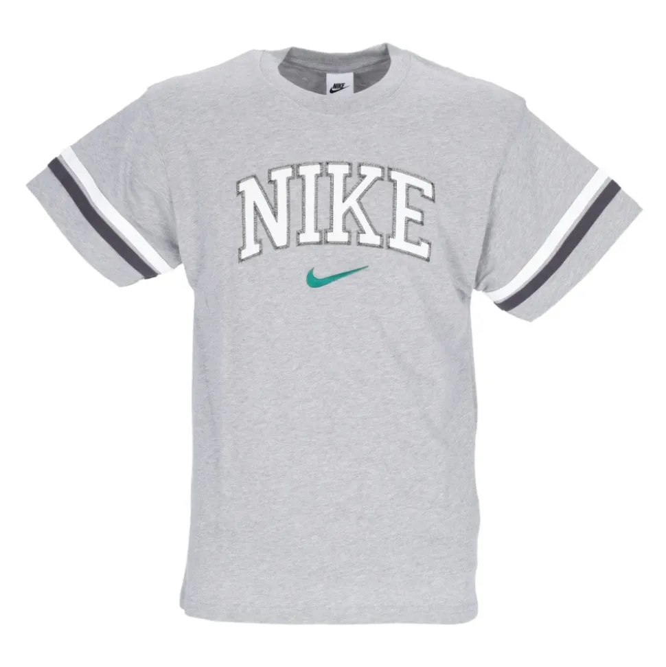 Retro Tee Donkergrijs Melange T-Shirt
