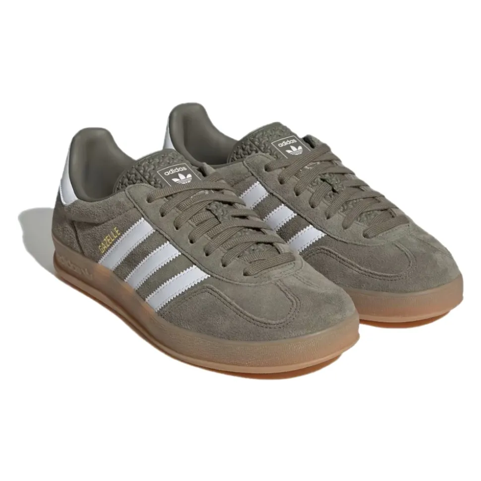 Retro Gazelle Indoor Sneakers in Olive