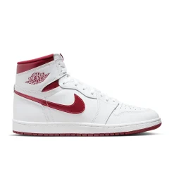 Retro High Metallic Burgundy Sneakers