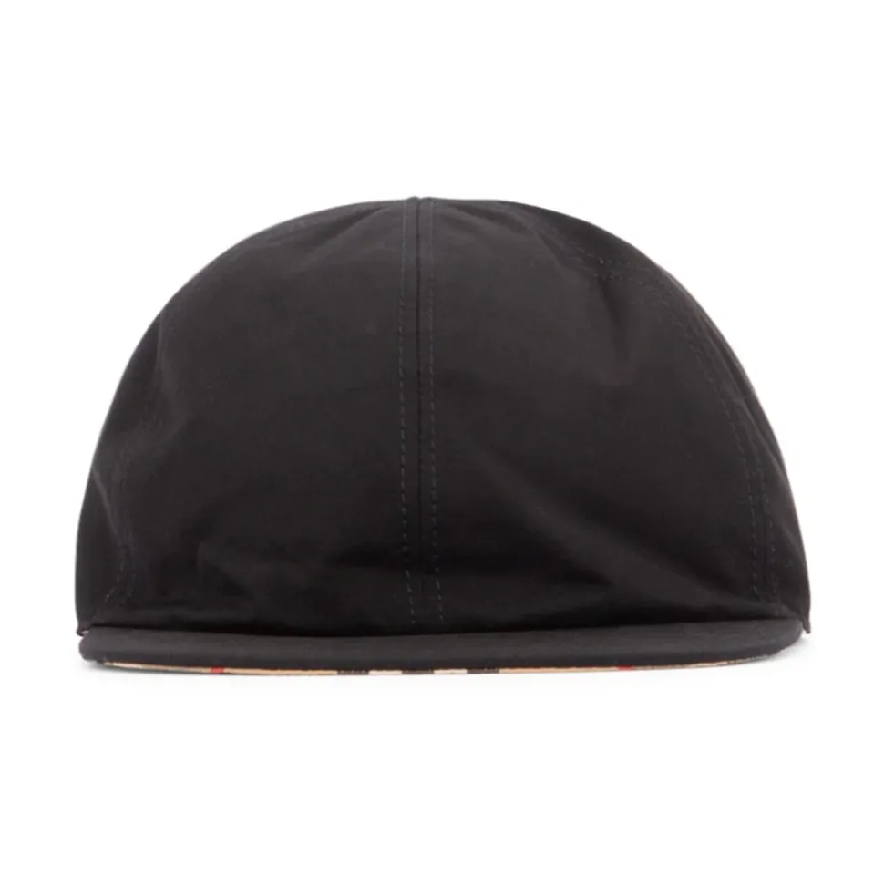 Reversible Check Cotton Cap