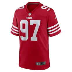 Rode 49ers Nick Bosa NFL-shirt