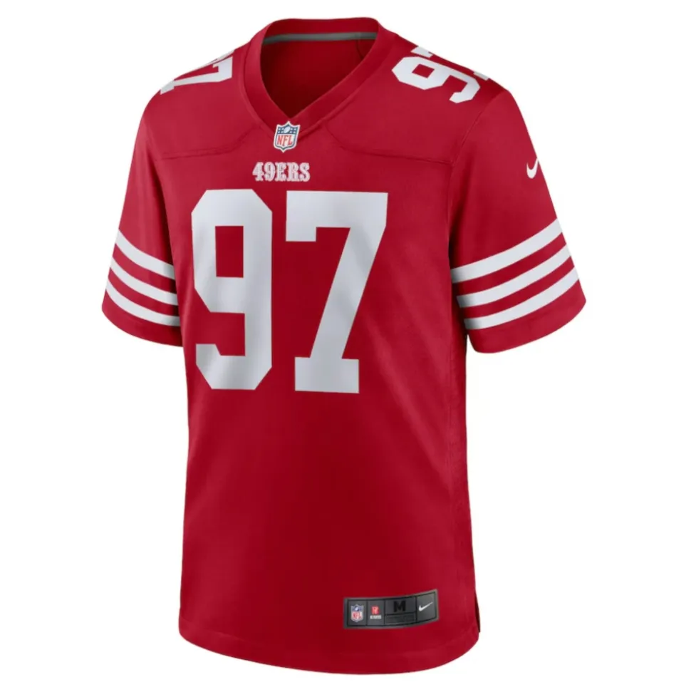 Rode 49ers Nick Bosa NFL-shirt