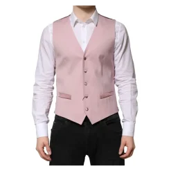Roze Wol Formeel Jurk Vest