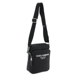 Rubberen Logo Nylon Schoudertas