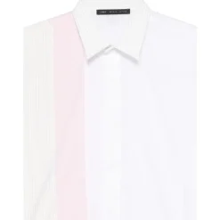 Shirt met strepenpaneel