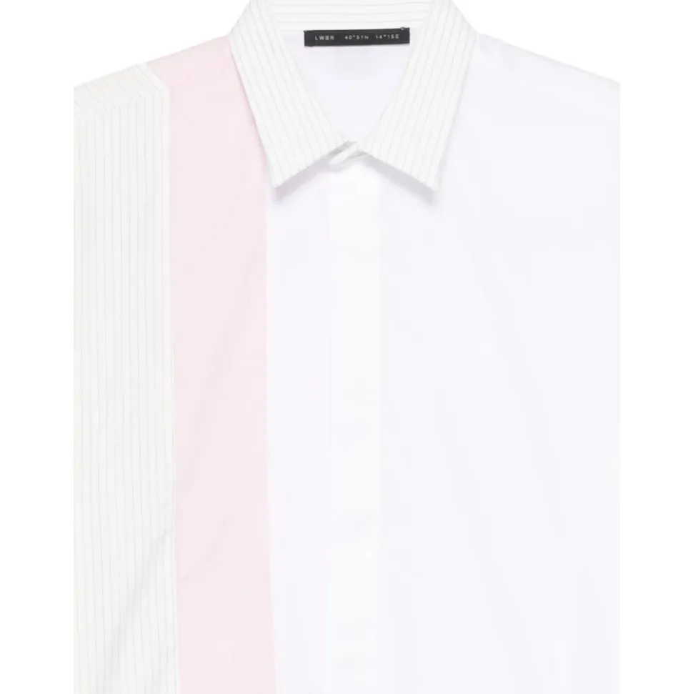 Shirt met strepenpaneel