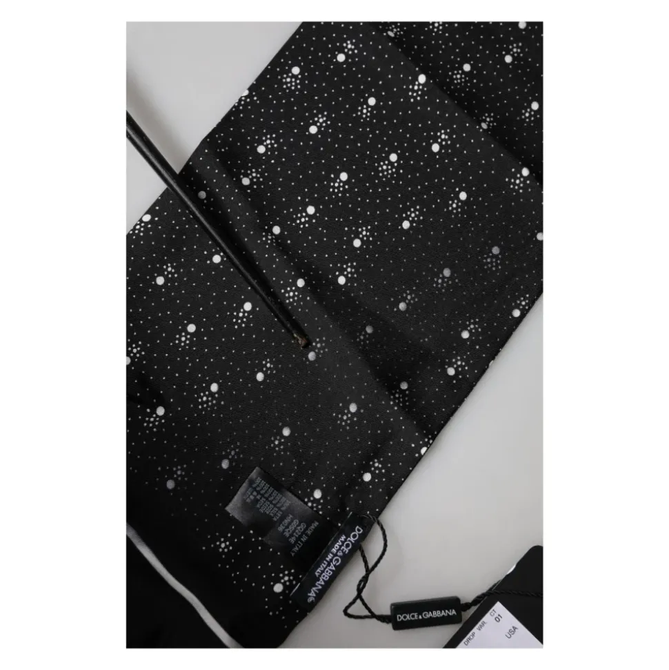 Silk Dotted Print Foulard