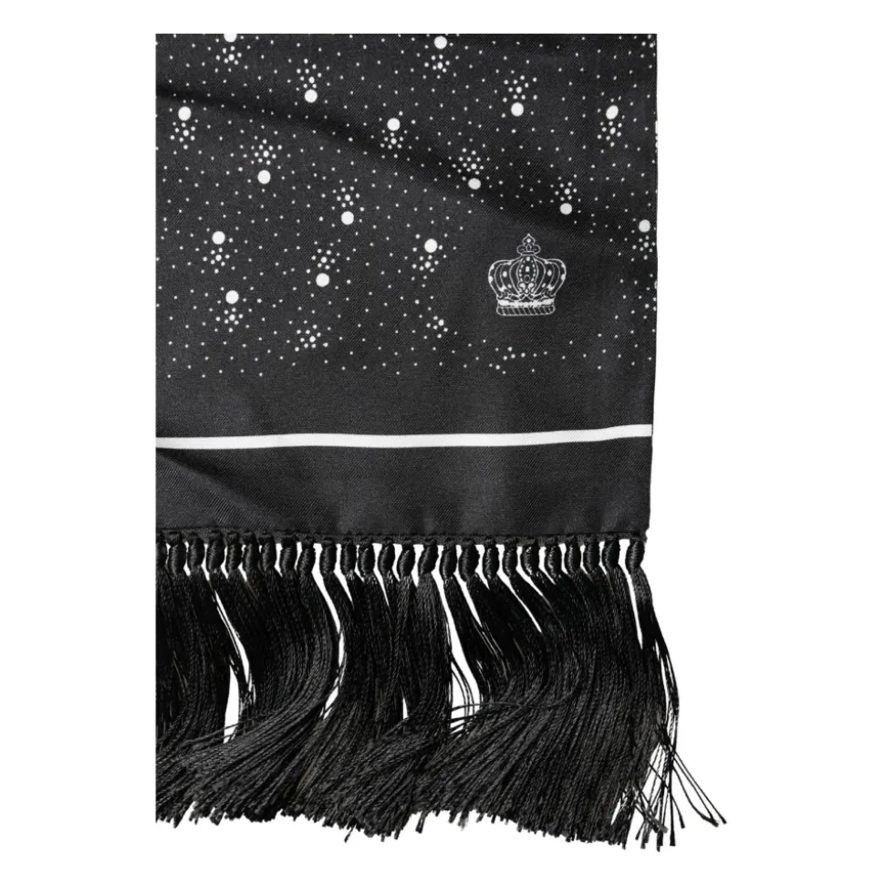 Silk Dotted Print Foulard
