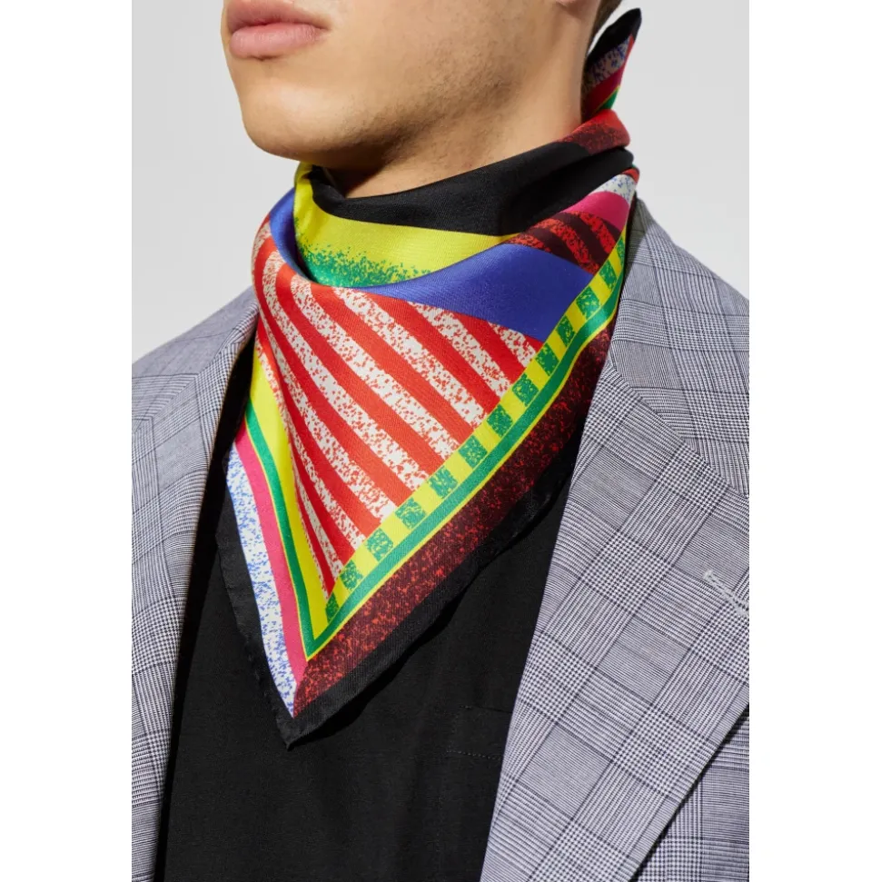 Silk Scarf with Formula 6 Print