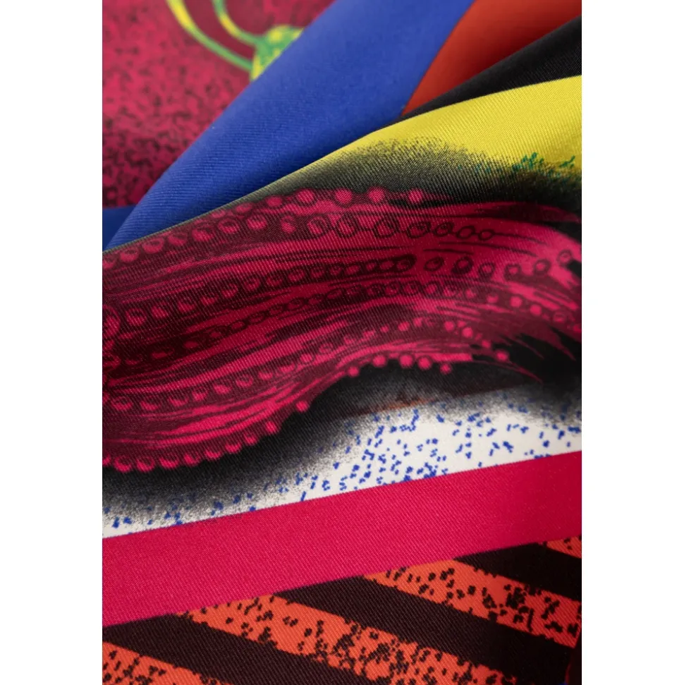 Silk Scarf with Formula 6 Print