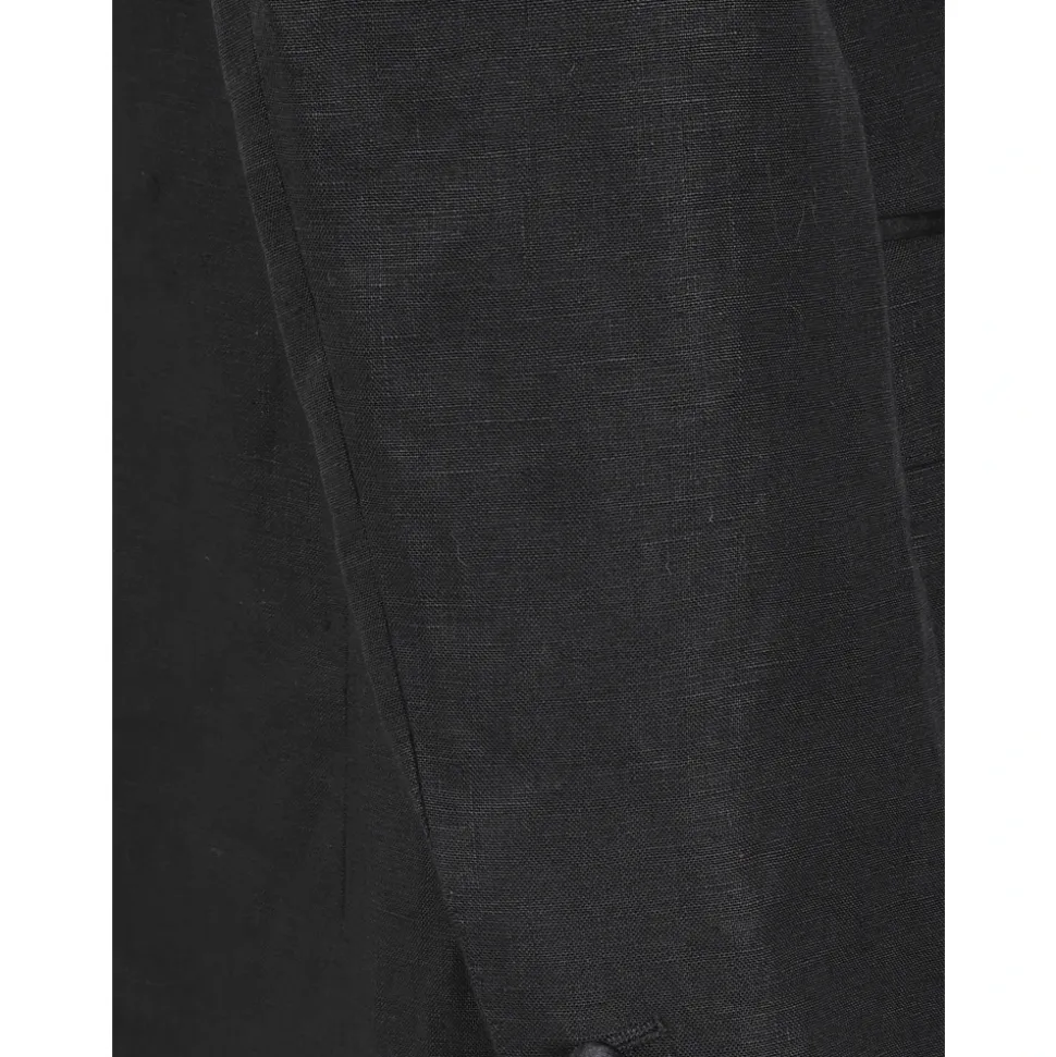 Single-breasted pak in linnen canvas