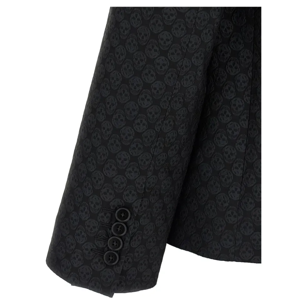 Skull Jacquard Deconstructed Jacket