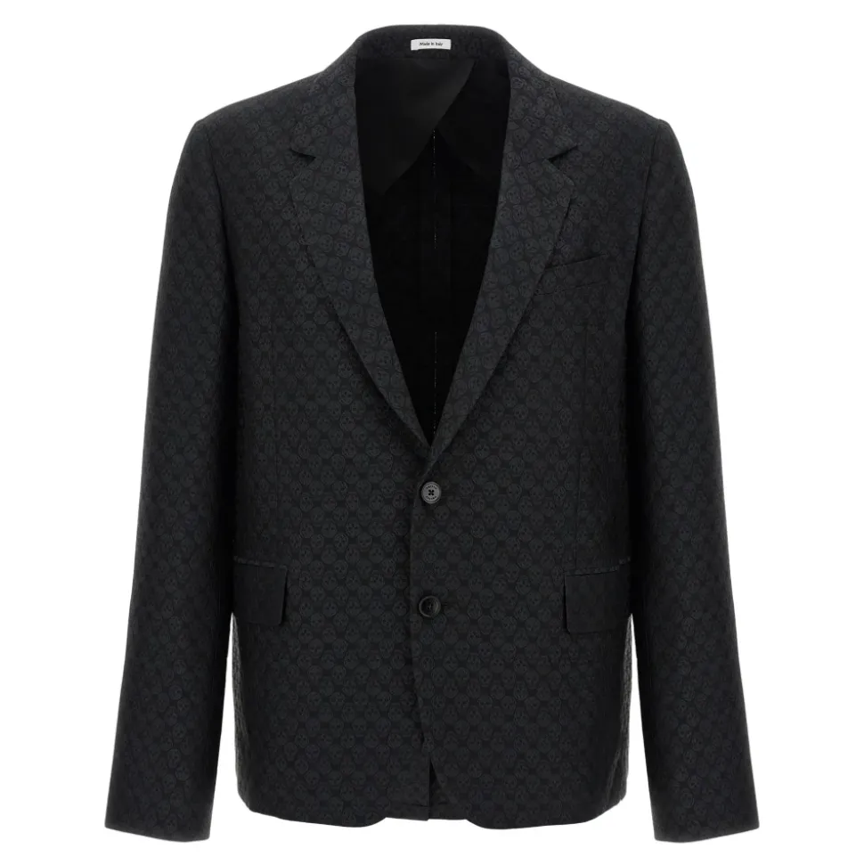 Skull Jacquard Deconstructed Jacket