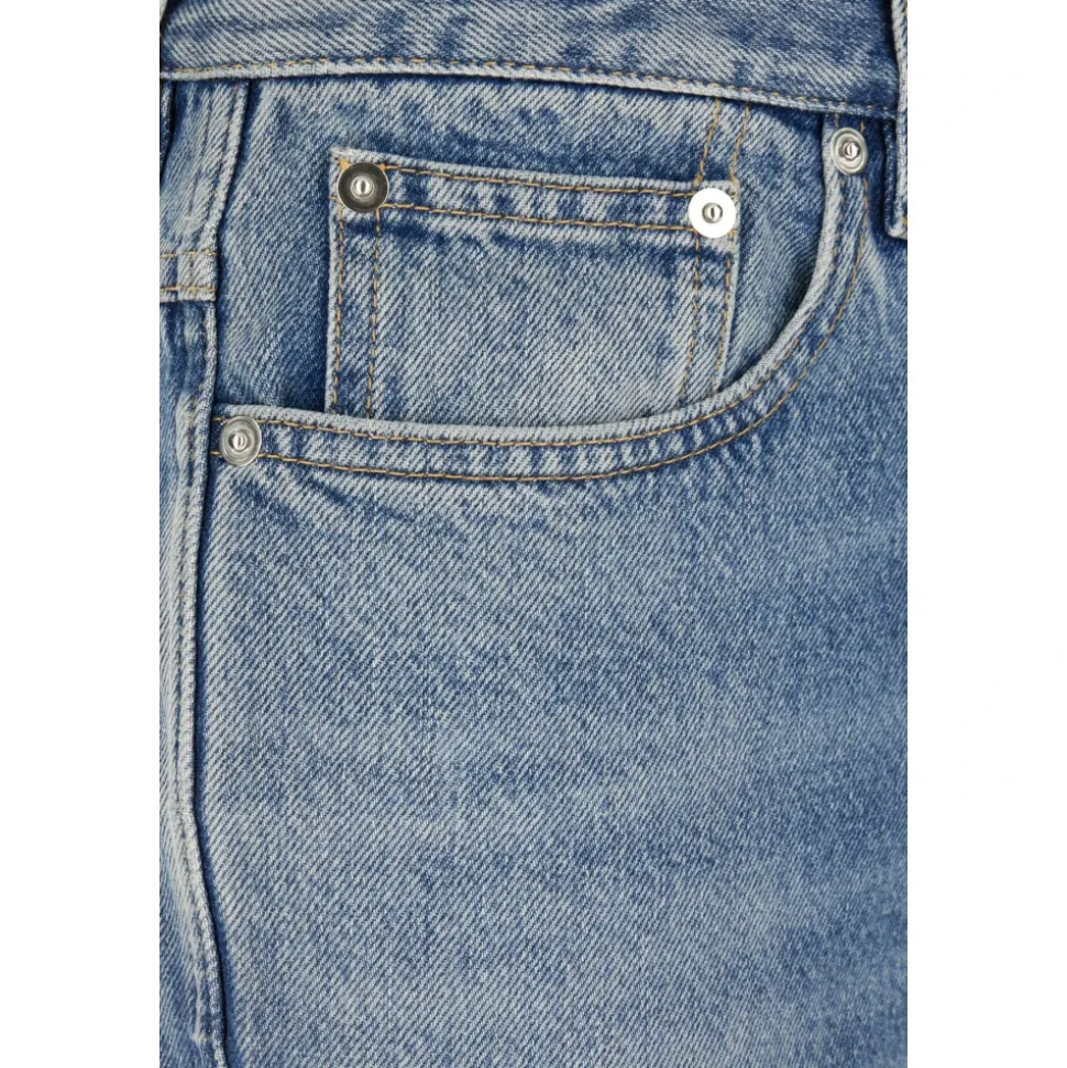 Slim fit katoenen denim broek
