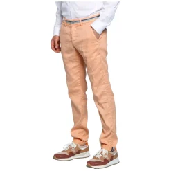 Slim Fit Linnenmix Chino`s