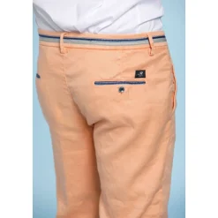 Slim Fit Linnenmix Chino`s