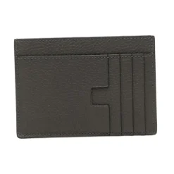 Soft Grain Leather T Line Oversize Card Holder